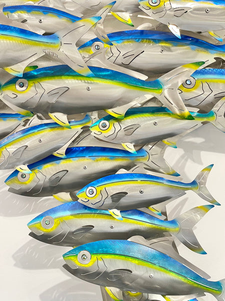 Strength in numbers Out of the blue on larger backing with small & big kingis