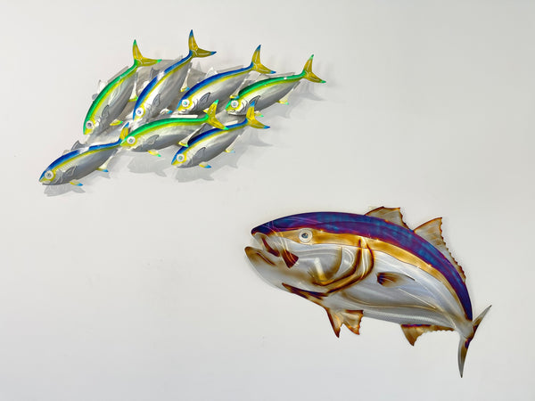 7 kingfish airbrushed  “Blue & Green”
