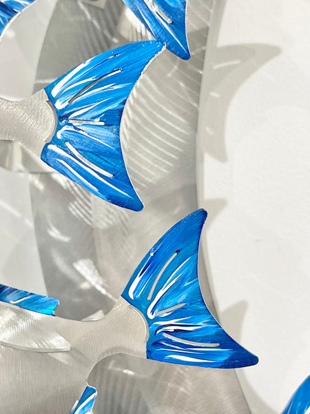 Moonfish hand painted Blue