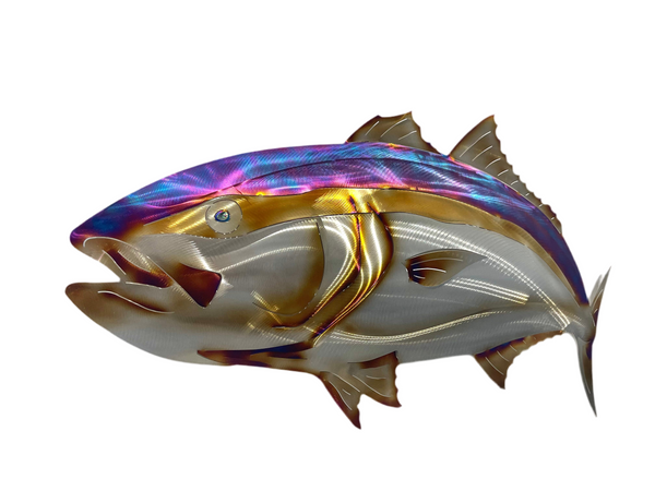 King fish “Heat treated Electric Blue” large