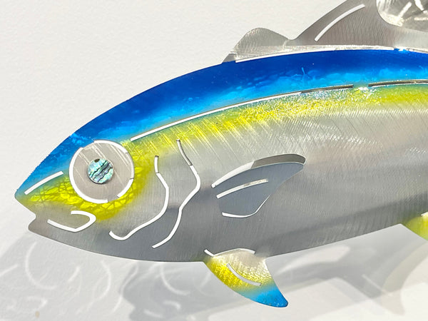7 kingfish airbrushed  “Blue & Green”