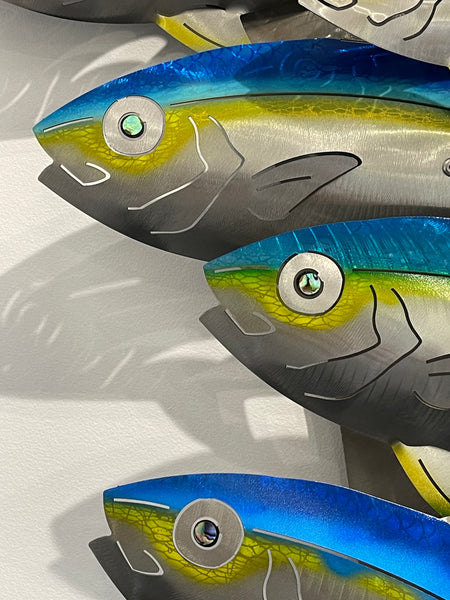 Strength in numbers Out of the blue on larger backing with small & big kingis