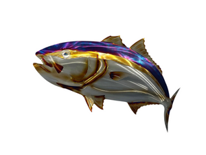 King fish “Heat treated Electric Blue” large