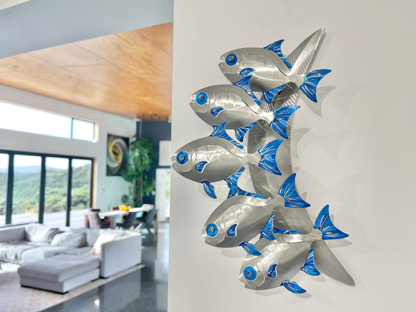 Moonfish hand painted Blue