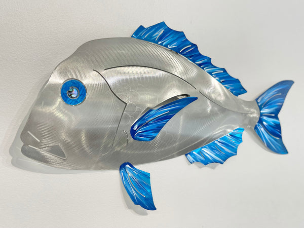 Barely legal Snapper hand painted blue