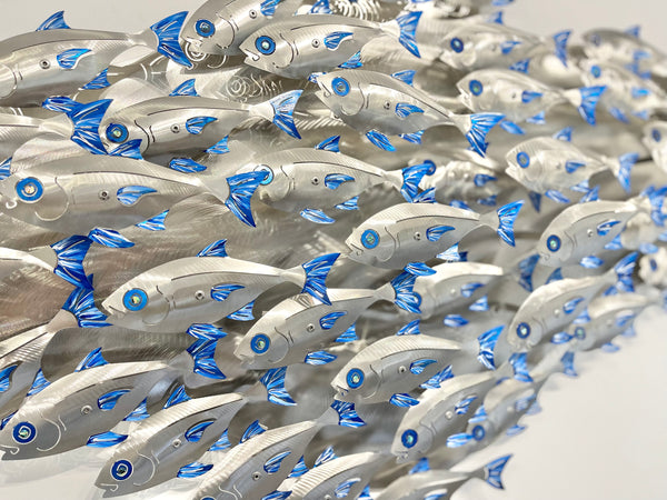 Baitfish Shoal “Hand painted Blue”