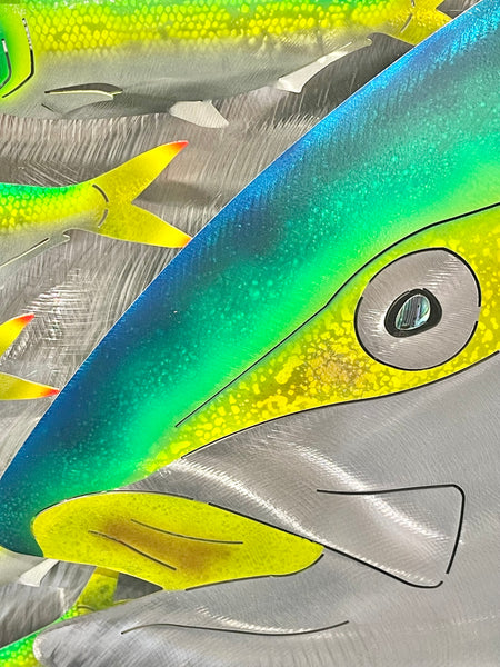 Hunting Kingfish.L bait-ball with Green baitfish mini