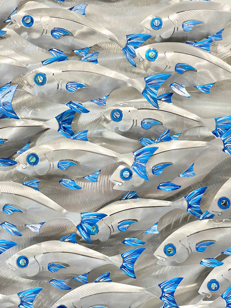 Baitfish Shoal “hand painted blue”