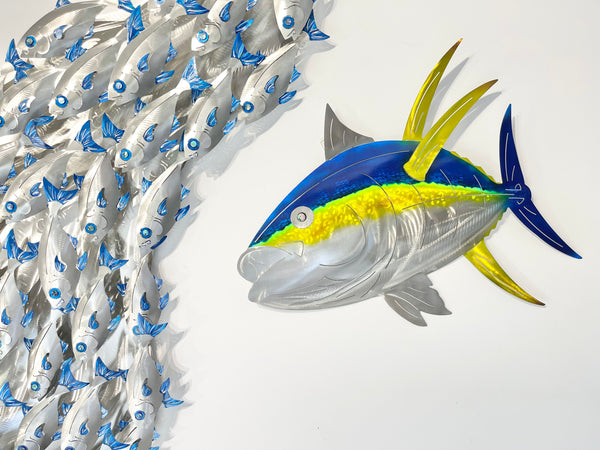Baitfish Shoal “hand painted blue”