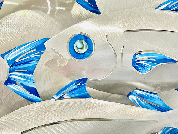 Baitfish Shoal “hand painted blue”