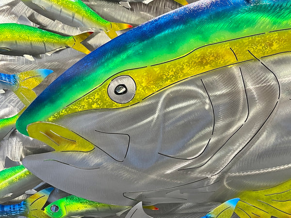 Kingfish with sardines & pilchards