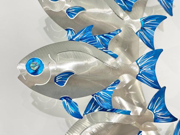 Moonfish hand painted Blue