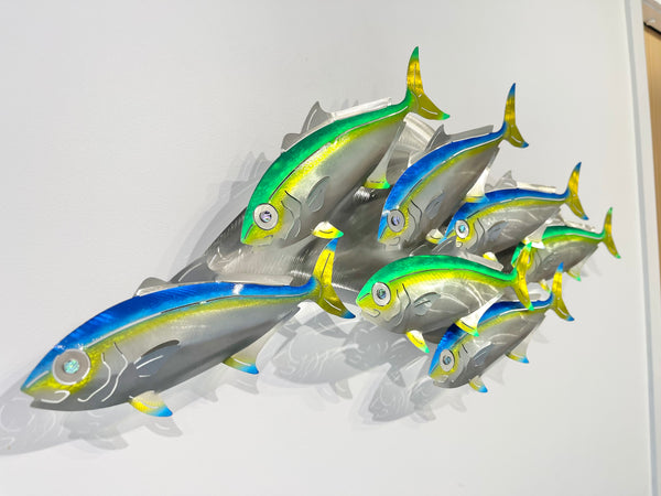 7 kingfish airbrushed  “Blue & Green”