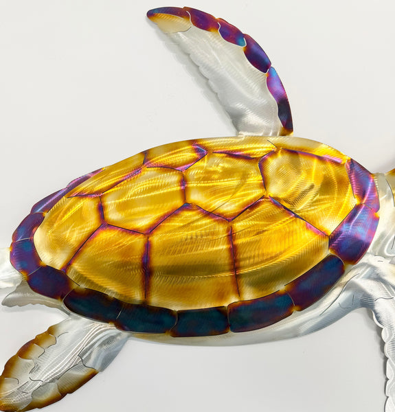 Turtle electric blue Heat treated 80cm