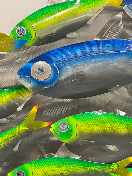 Kingfish with sardines & pilchards