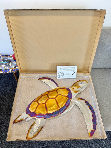 Turtle electric blue Heat treated 80cm