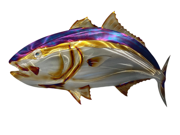 King fish “Heat treated Electric Blue” large