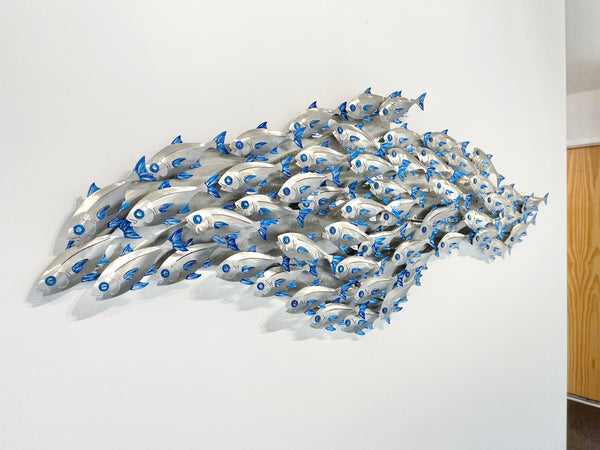 Baitfish Shoal “hand painted blue”