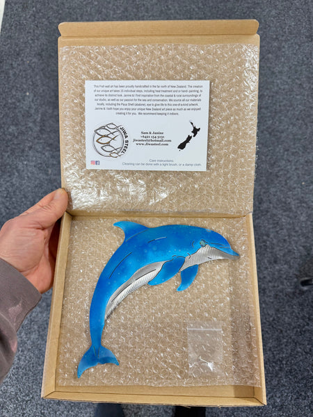 Dolphin Airbrush painted medium