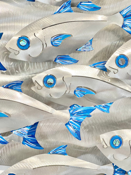 Baitfish Shoal “hand painted blue”