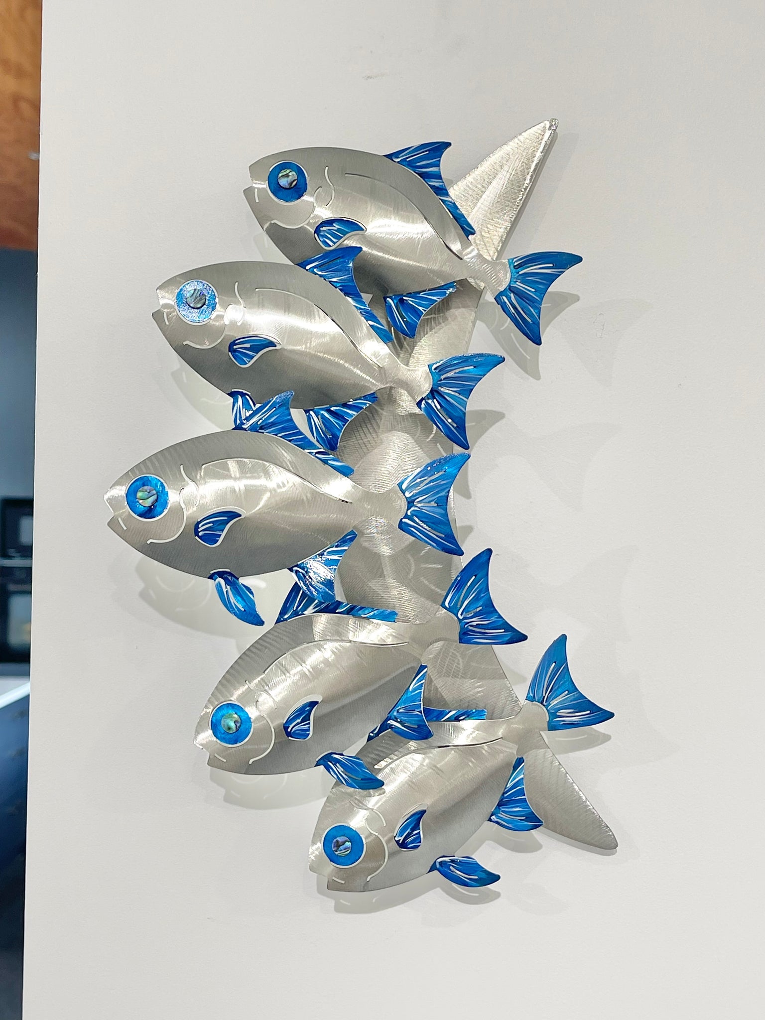 Moonfish hand painted Blue