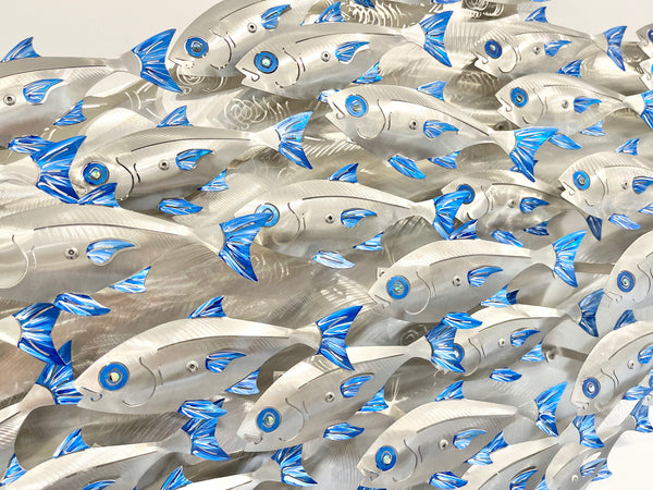 Baitfish Shoal “Hand painted Blue”