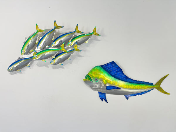7 kingfish airbrushed  “Blue & Green”