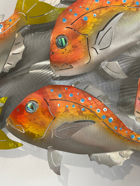 10 under sized snapper airbrushed.