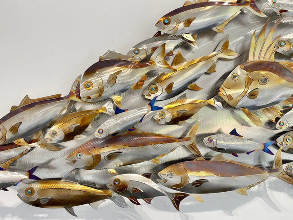 Fishy Slick john dory with electric blue pilchards