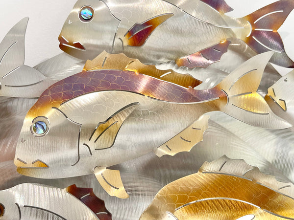 10 under sized snapper heat treated.