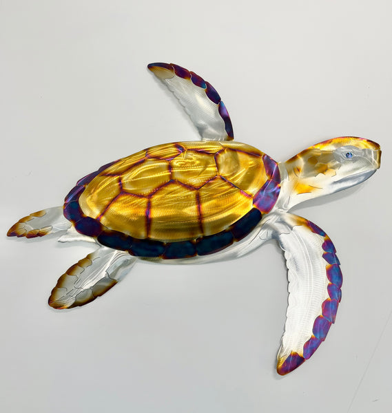 Turtle electric blue Heat treated 80cm