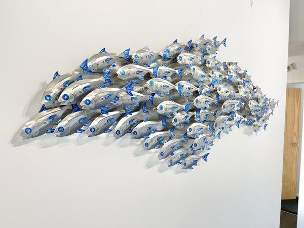 Baitfish Shoal “Hand painted Blue”