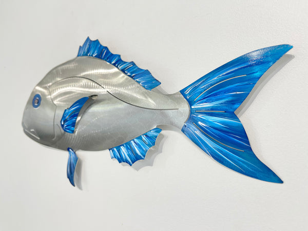 Barely legal Snapper hand painted blue