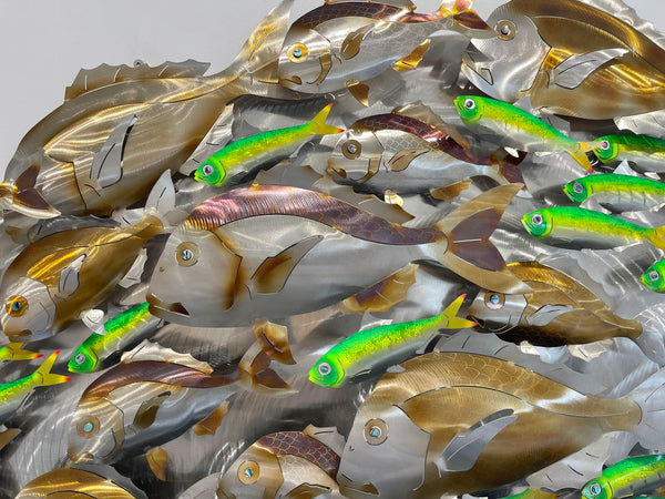 Snapper with green Pilchards