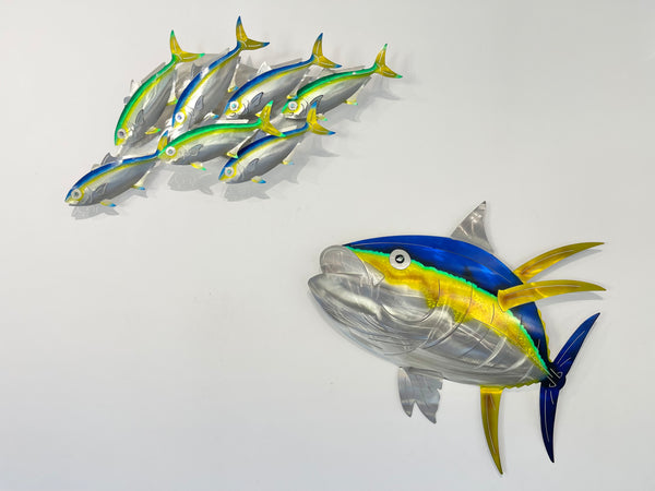 7 kingfish airbrushed  “Blue & Green”