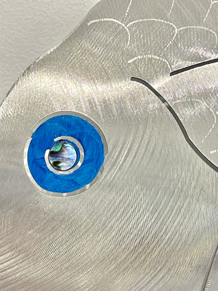 Barely legal Snapper hand painted blue