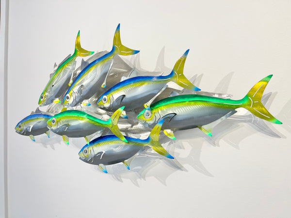 7 kingfish airbrushed  “Blue & Green”