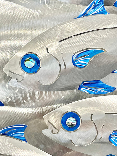 Baitfish Shoal “hand painted blue”