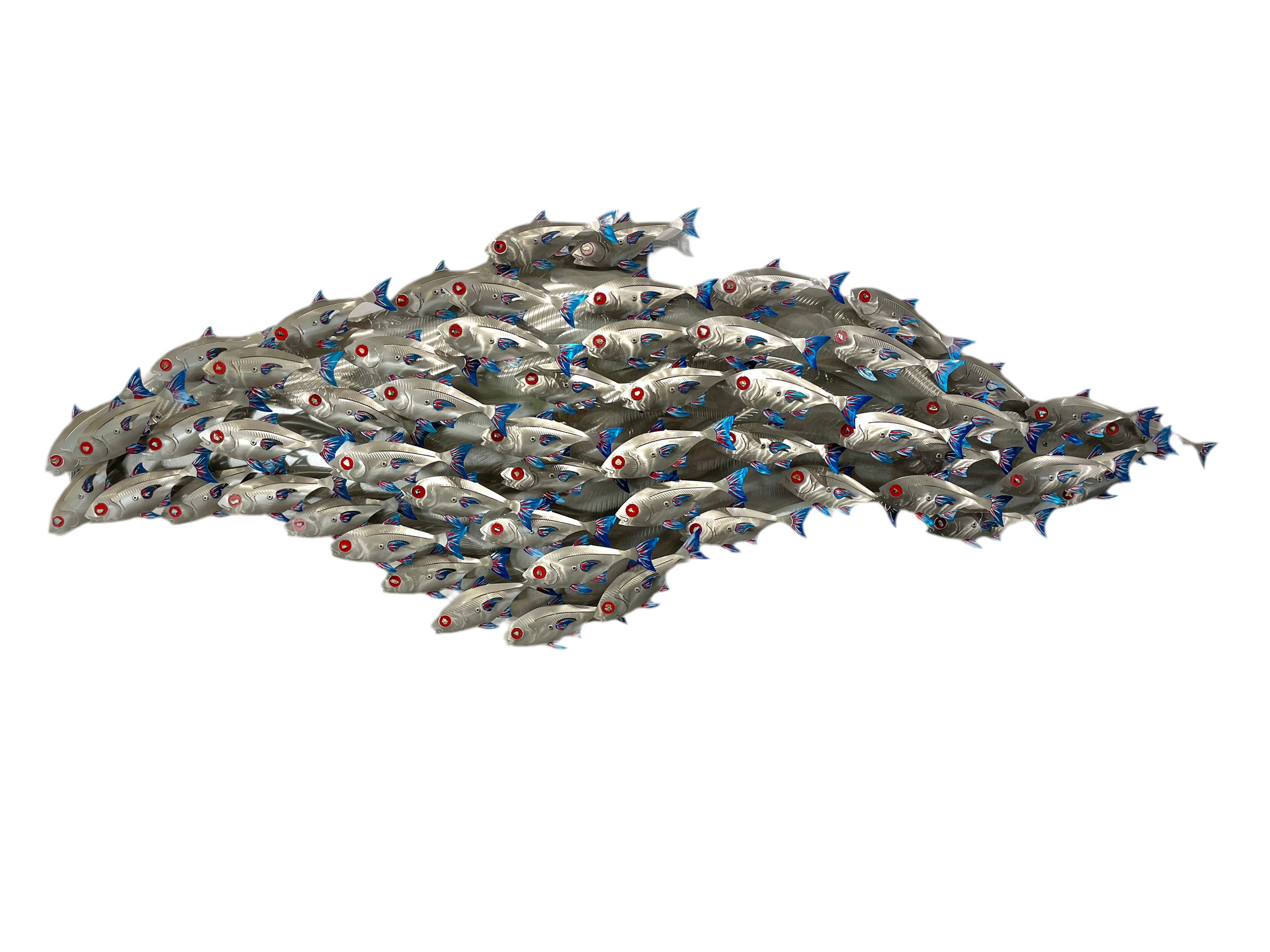 Baitfish Shoal “hand painted blue & red”