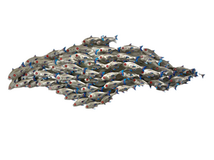 Baitfish Shoal “hand painted blue & red”