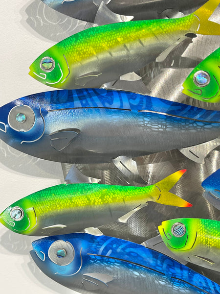 Kingfish with sardines & pilchards