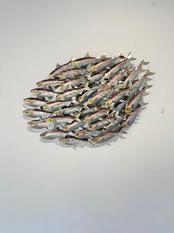 Mullet/Sardine bait ball heated treated multi colour small