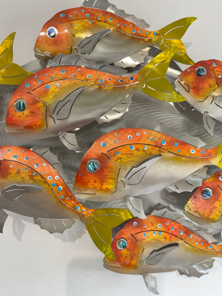 10 under sized snapper airbrushed.