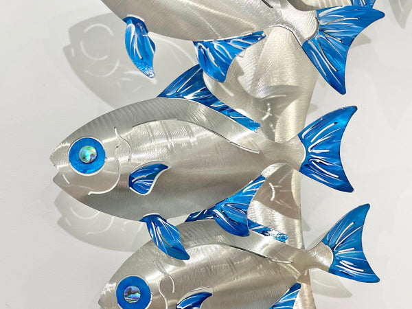 Moonfish hand painted Blue