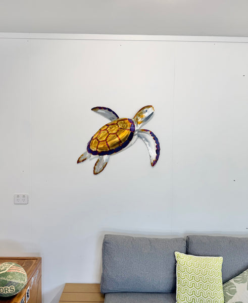 Turtle electric blue Heat treated 80cm