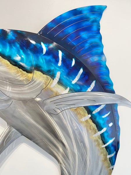 Marlin Jumping Airbrushed 1.8m water jet cut