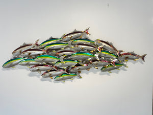 Kingi School “Heat treated & Ghost tint Green” on our D canvas