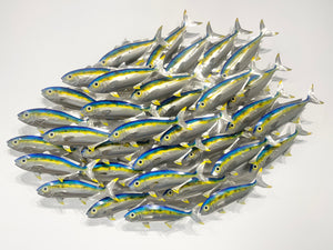 Airbrushed Oval Kingfish school